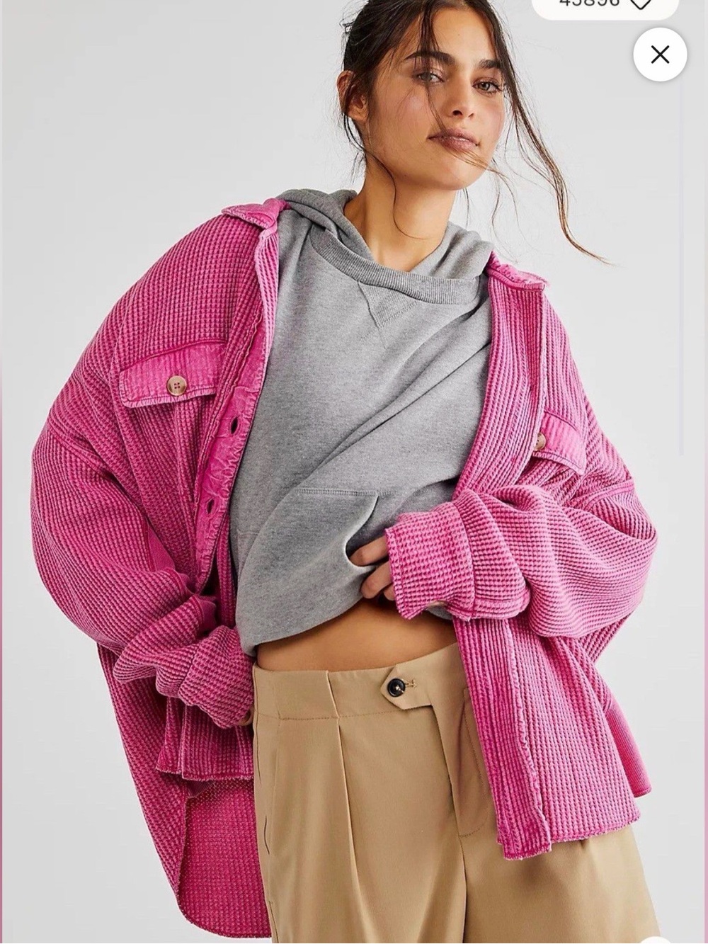 Free People scout jacket in azalea 🌺 Oversized.( retail $128)